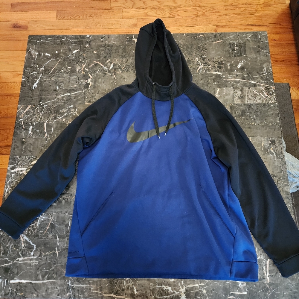 Nike XXL Dark Blue And Black Hoodie